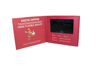 Φορητή επιχειρησιακή τηλεοπτική ευχετήρια κάρτα, 210 X 210mm τηλεοπτική κάρτα φυλλάδιων μεγέθους LCD