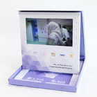 Hardcover 7 τηλεοπτικό φυλλάδιων ίντσας LCD επιχειρησιακών δώρων συνήθειας κιβώτιο δώρων πακέτων εκτύπωσης τηλεοπτικό