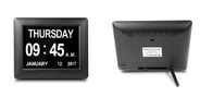 Υπερβολικά μεγάλο εξασθενισμένο ρολόι 8 ημέρας οράματος ψηφιακό πλαστικό υλικό ABS οθόνης ίντσας LCD