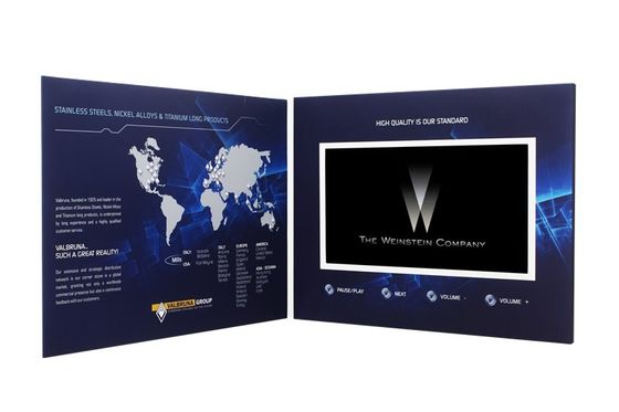 5 " βίντεο οθόνης TFT mailer, τηλεοπτική κάρτα φυλλάδιων με την επαναφορτιζόμενη μπαταρία